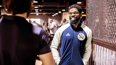 Walid Yari's 'Yalla' badge is available in both English and Arabic. Courtesy Adidas