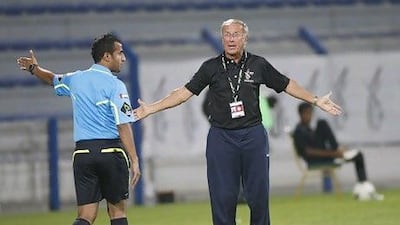 Al Wahda's head coach Josef Hickersberger is stepping down at the end of the season. Mike Young / The National