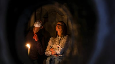 Visitors to the Church of the Holy Sepulchre, in Jerusalem's Old City. All photos by Reuters