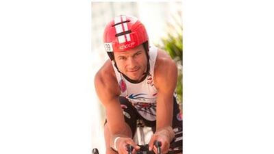 Rob Woestenborghs completed the Abu Dhabi Triathlon yesterday despite a bike crash that left him in a coma in 2008.