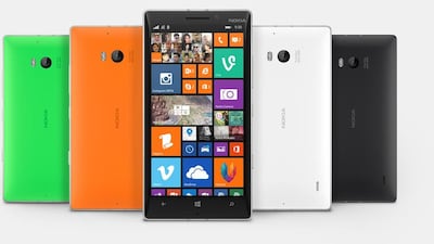 The Lumia 930, which is expected to be launched in the UAE next month, will retail for Dh2,199. Courtesy Nokia