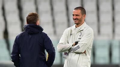Juventus defender Leonardo Bonucci ahead of the cancelled Serie A match against Napoli. Reuters
