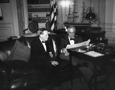 Franklin D Roosevelt, right, often relied on Harry Hopkins' counsel during his presidency of the US in the 1930s and 40s. Getty Images