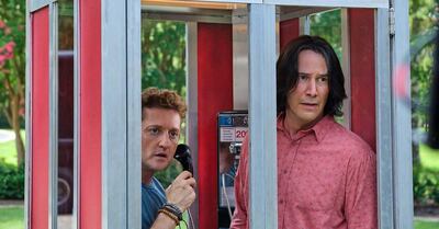 Alex Winter and Keanu Reeves star in'Bill and Ted Face the Music'. Patti Perret / Orion Pictures