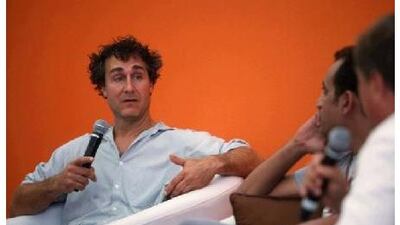 Doug Liman of the film Fair Game, speaks on a panel about the portrayal of Iraq in film.