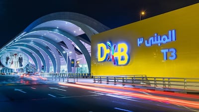 Terminal 3 departures at Dubai International Airport. Air cargo volumes at Dubai International Airport showed more resilience, growing 3.2 per cent to 550,811 tonnes during the first three months of 2021. Courtesy Dubai Airports.