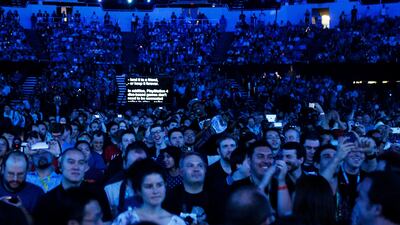 Attendees at the Sony Corp. E3 media event in Los Angeles. Patrick T Fallon / Bloomberg