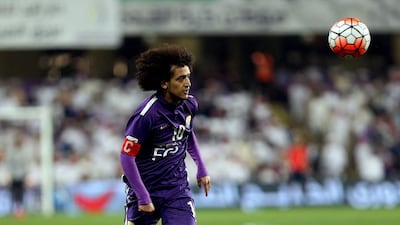 Omar Abdulrahman came off the bench for Al Ain to score the winner against Al Wahda. Satish Kumar / The National