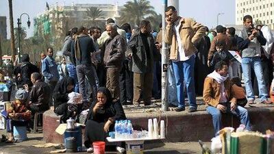 A view of Cairo's Tahrir Square. The revolution in Egypt a year ago turned the country's political order upside down. Mahmud Hams / AFP