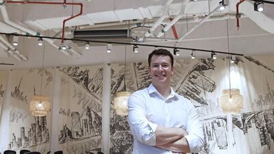 Evan Burfield, co-founder and co-chief executive of 1776, says ‘We want to digitise big, messy, hard sectors. We want to create a global marketplace.’Jeffrey E Biteng / The National