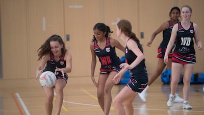 Dubai College players during training.