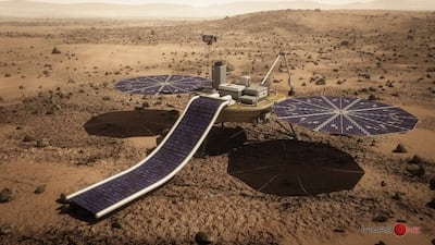 An artist's impression of the Mars One lander, set to be launched in 2018. Courtesy of Mars One