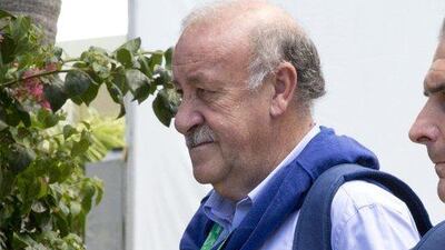 Vicente del Bosque will try to lead Spain to successive World Cup titles this year. Andre Penner / AP