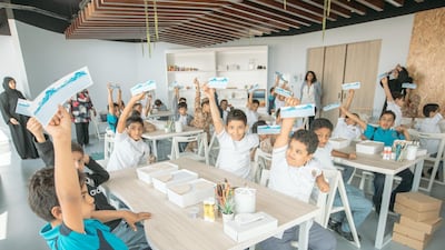 School children visit the Expo Dubai 2020 site. Courtesy Expo 2020 Dubai