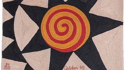 'Star' by Alexander Calder (1975), at the Tales of Thread exhibition at the Custot Gallery in Dubai