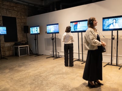 The screening is accompanied by an exhibition at the Royal Film Commission in Jordan. Photo: Amman International Film Festival