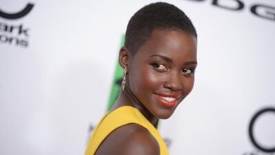 Lupita Nyong'o arrives for the the 17th Annual Hollywood Film Awards Gala, at the Beverly Hilton Hotel in Beverly Hills, California. AFP