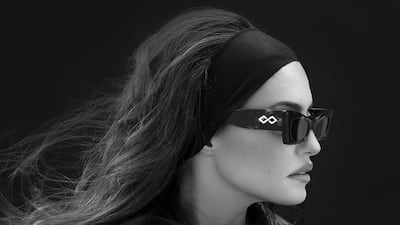 Karen Wazen, pictured in an ad for her Season 10 collection of sunglasses, has opened a physical store. Photo: Karen Wazen Eyewear
