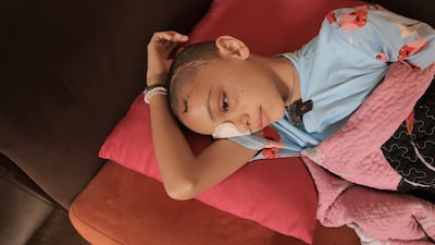 Fatine Al Ghussein is among the children of Gaza to have lost an eye in the war. Getty Images