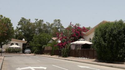 The Emirates Oasis Villas are due to be demolished in February next year. Pawan Singh / The National