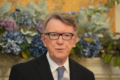 Peter Mandelson during his short tenure as UK ambassador to the US. PA