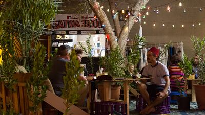 An eatery fashioned by art collective Satwa 3000 at Sikka Art Fair, a perennially popular event during Dubai Art Season. Photo: Sikka Art Fair