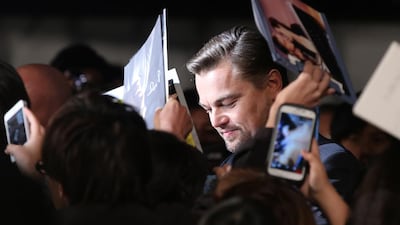 Hollywood actor Leonardo DiCaprio might star in a forthcoming film based on the life of Jalal Al-Din Rumi, the 13th century mystic. Yuriko Nakao / Getty Images