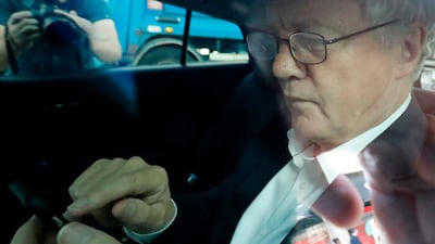 Going, going, gone: UK Brexit minister David Davis finally resigns after months of speculation over his position as Britain charts its post-Brexit course. / AFP / Tolga AKMEN