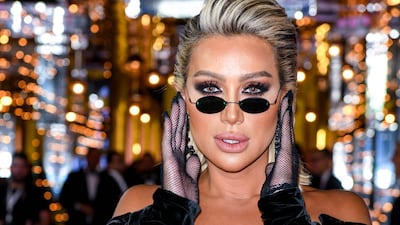 Lebanese singer Maya Diab, pictured here at last year's El-Gouna Film Festival, is in a social media race against a bowl of blended chickpeas, garlic and tahini: she's being a good sport about the whole thing, however. Photo: AFP