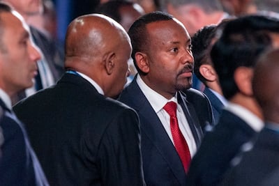 Ethiopian Prime Minister Abiy Ahmed at the US-Africa summit in Washington. EPA