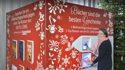 German trade publisher Bastei Lübbe and book retailer Hugendubel have come up with an unusual idea to get rid of unwanted Christmas presents. (Courtesy Bookseller.com)