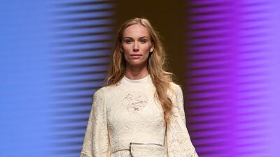 Madiyah Al Sharqi spring/summer 2017 at FFWD Dubai. Courtesy of Stuart C. Wilson/Getty Images