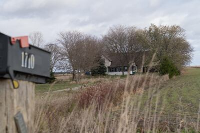 The small dilapidated farmhouse where FBI agents arrested Justen Watkens, 25. Willy Lowry for The National