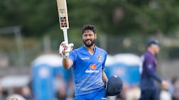 ICC Men's Cricket World Cup League 2 4th match between Scotland and the UAE at Forfarshire Cricket Club on August 7th, 2026 in Dundee, Scotland. (Photo by Ian Jacobs/Cricket Scotland)