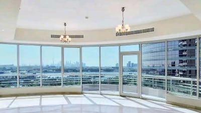 The two-bedroom apartment in the Al Meraikhi building in Deira, Dubai.