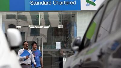 Standard Chartered has operated a representative office in Erbil since 2006 but is looking to expand its presence. Above, a bank branch in Abu Dhabi. Silvia Razgova / The National