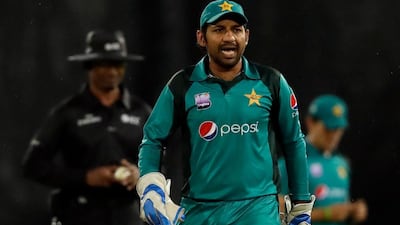 Pakistan captain Sarfraz Ahmed was banned by the ICC for four games after a a stump microphone picked up racist comments he made towards South Africa's Andile Phehlukwayo during a recent series. AP Photo