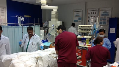 The University of Birmingham worked with surgeons and anaesthetists around the world, and found people who had Covid-19 diagnosed were more likely to develop venous thromboembolism than those with no history of infection. Jaime Puebla / The National