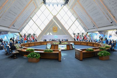 World leaders attend the D-8 summit in Cairo. Photo: Iran's presidential website / WANA via Reuters