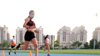 Training has started at Ultimate Athletics with all necessary precautions. Chris Whiteoak / The National