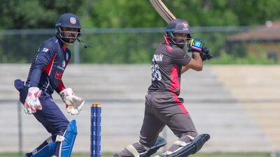 CP Rizwan scored a half-century for the second time in two days for UAE, but again it was in a losing cause as they went down to United States in Texas.