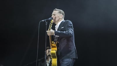 Bryan Adams played the Autism Rocks Arena in Dubai on March 9, 2017 with only a stripped-down quartet, forgoing pyrotechnics and backup singers. Antonie Robertson / The National