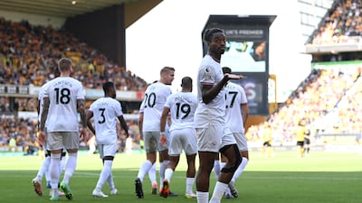Ivan Toney scored the first and assisted the second goal in Brentford's 2-0 win at Wolves. Getty Images