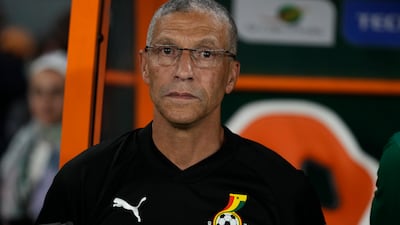 Ghana's head coach Chris Hughton has come under intense scrutiny after a dismal run of results. AP