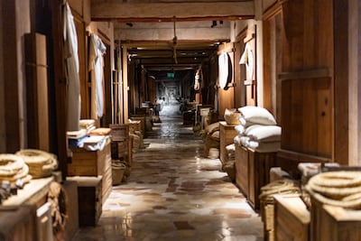 One large hall has been transformed into a traditional marketplace. Christopher Pike for The National