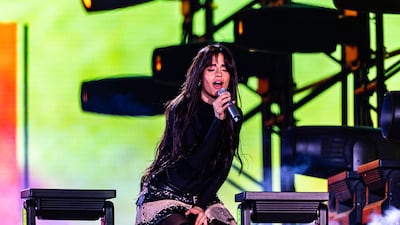 Pop-star Camila Cabello performs on the main Big Beast stage