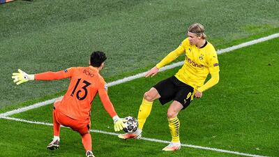 Days after scoring his 100th career goal aged 20 years 228 days, Borussia Dortmund striker Erling Haaland became the fastest player to 20 Champions League goals following a brace against Sevilla in the Champions League last-16 second leg. AP