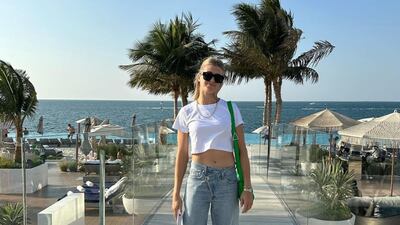 Tennis player Eugenie Bouchard wrote: "Let’s see what 2023 has in store for us". @geniebouchard / Instagram