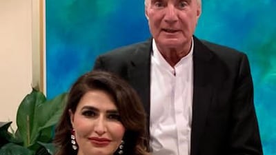 Prof Jim Dornan with his wife, Samina, just three days before his surgery. He was a respected champion of women's rights and equality.