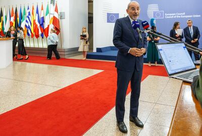 Jordan's Foreign Minister Ayman Safadi said the amount of aid Israel recently allowed into Gaza through his country is not enough. EPA